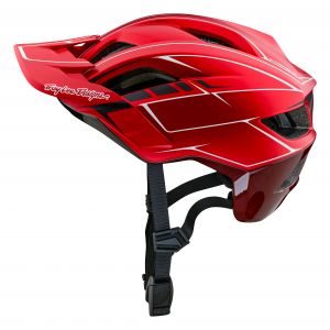 Troy Lee Designs Flowline SE MIPS Helmet, Pinstripe, Red