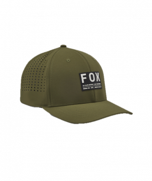 Fox męska czapka z daszkiem Non Stop Tech Flexfit Olive Green